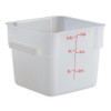 Translucent Square Polycarbonate Food Storage Container w/ Color Gradations - 6 Qt (PLSFT006TL)