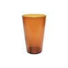 Thunder Group PLTHTB032A 32 oz Amber Pebbled Plastic Tumbler 