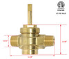 Copper Range Gas Valve 1/2" NPT x 1/2" NPT