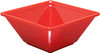 Passion Red, 4.75" x 4.75" Square 11 oz Melamine Bowl (PS5005RD)