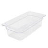 Third Size Clear Polycarbonate Food Pan - 4" Deep (PLPA8134)