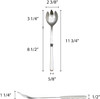 12" Hollow Handle Stainless Steel Notched Serving Spoon (SLBF003)