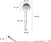 14" Hollow Handle Stainless Steel Round Skimmer (SLBF012)