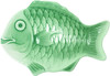 14" Light Green Melamine Fish Shaped Platter (1400CFG)