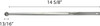 1/2 Teaspoon, 15-3/8" Length, Long Handle Measuring Spoon, Stainless Steel