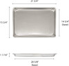 2/3 Size, 19 Gauge Aluminum Sheet Pan (ALSP1622)