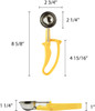 #20 Yellow EZ Grip Squeeze Disher - 1.63 oz.