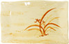 Thunder Group 2414 Gold Orchid 13.5" x 9.13" Rectangular Melamine Wave Plate