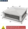 4-Way Adjustable Diffuser for Evaporative/Swamp Cooler 