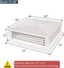 Adjustable 4-Way Diffuser for Evaporative/Swamp Cooler 