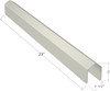 23"L x 1-1/2"W Stainless Steel Fryer joint adapter