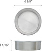 6" Dia. x 2"H, Round Aluminum Layer Cake Pan
