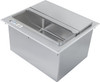 36" x 18" Stainless Steel Drop-In Ice Bin - 81 LBS