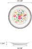 Thunder Group 1015AR Rose 14 3/8" Round Melamine Plate