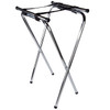 Chrome Double Bar Folding Tray Stand