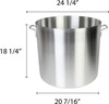 100 Qt. Standard Aluminum Stock Pots (ALSKSP011)