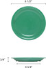 6.5" Narrow Rim Melamine Color Green Plate (CR106GR)