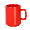 8 oz Melamine Pure Red Coffee Mug (CR9010PR)