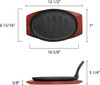 Cast-Iron Sizzling Platter Set Cast-Iron Sizzling Platter Set