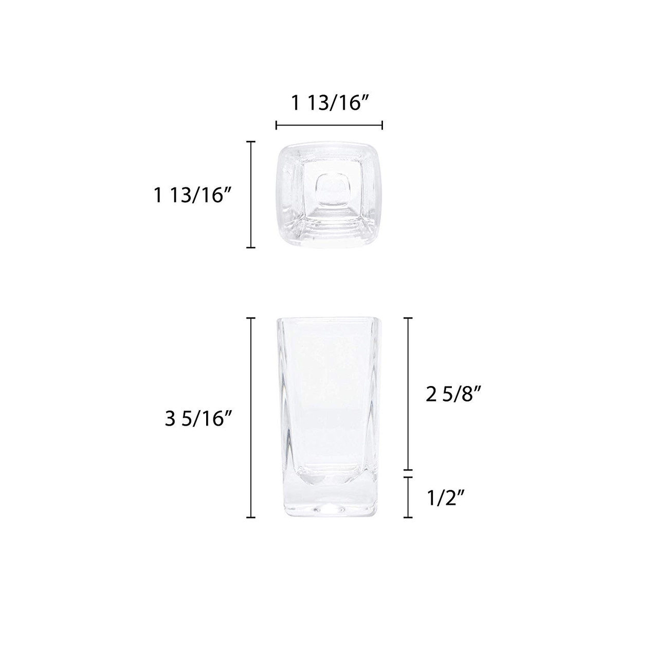 Plastic Square Shot Glass