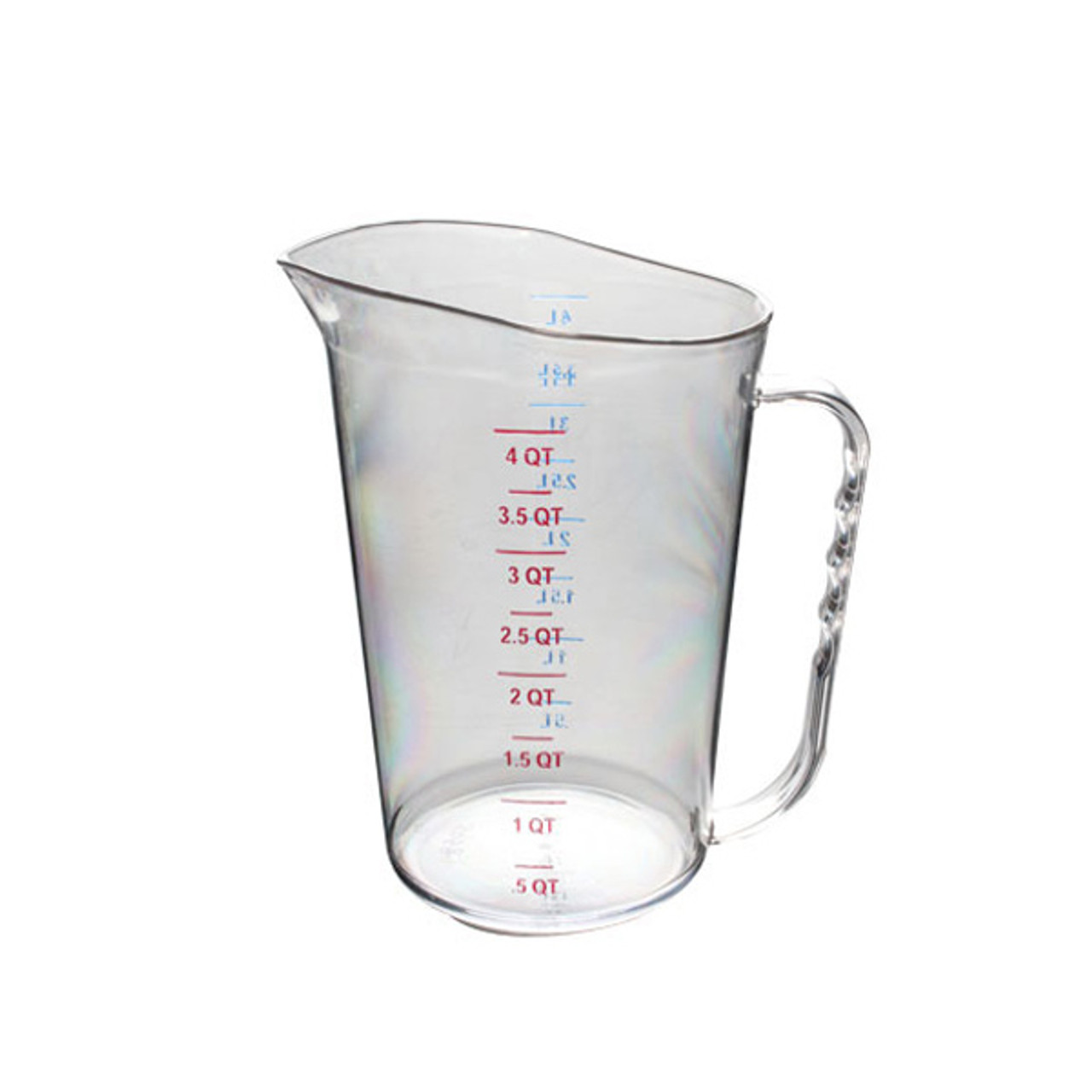 Choice 1 Qt. (4 Cups) Clear Plastic Measuring Cup with Graduations