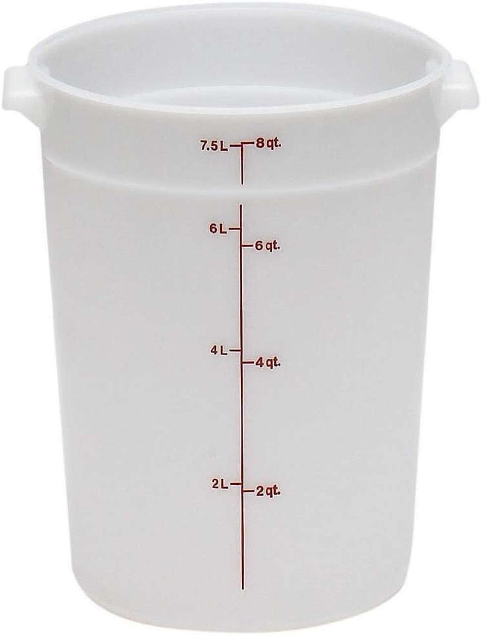 8 Cup Measuring Cup, Plastic, Gradations