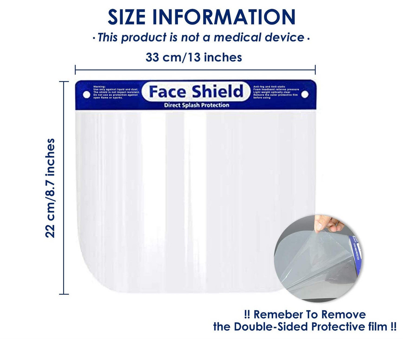 Islolation Mask Face Shield, Protective Isolation Mask | SparrowFoodSolutions.com