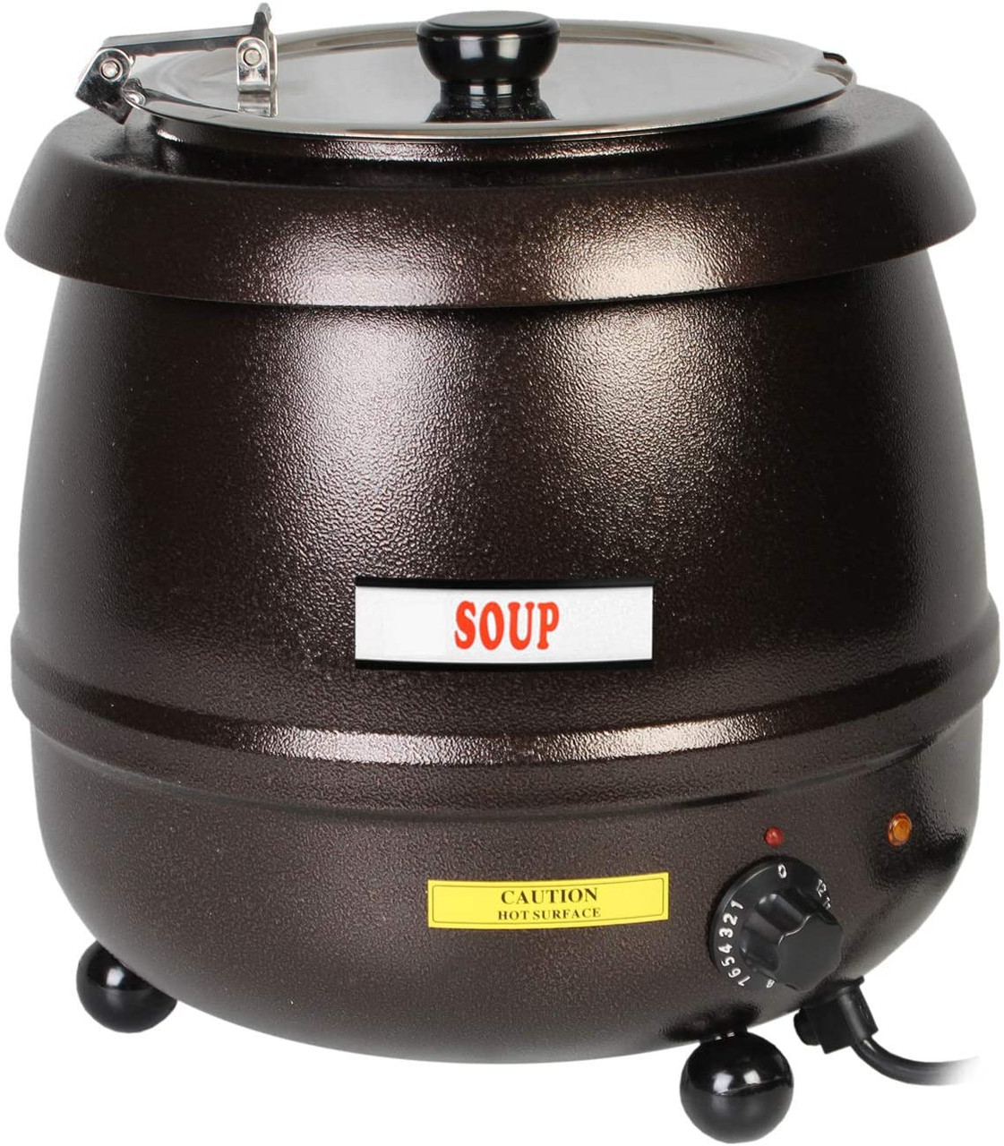 Thunder Group Soup Warmer 10.5Qt S/S BLack