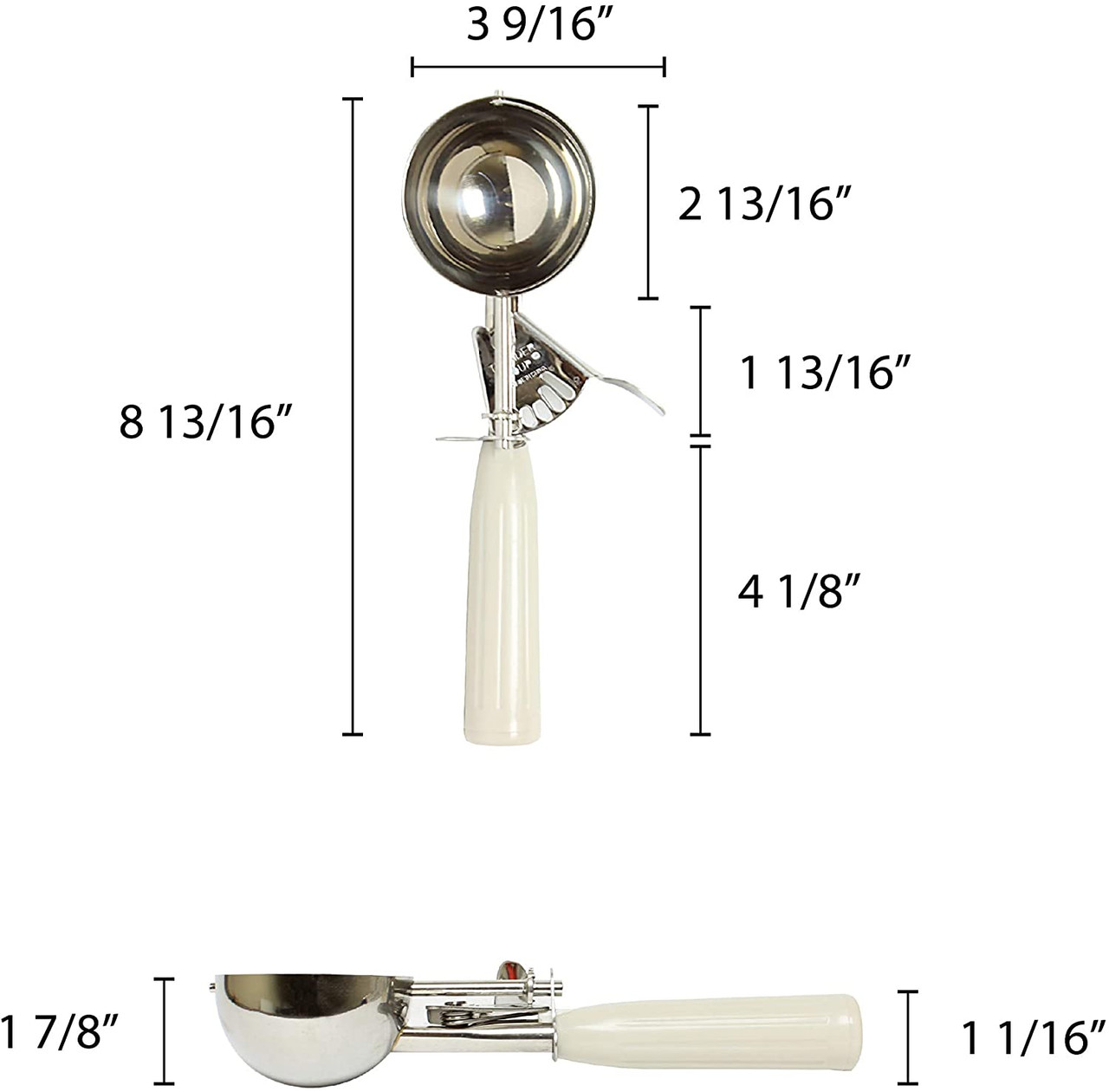 Color Handle Thumb Press Ice Cream Scoop/Disher