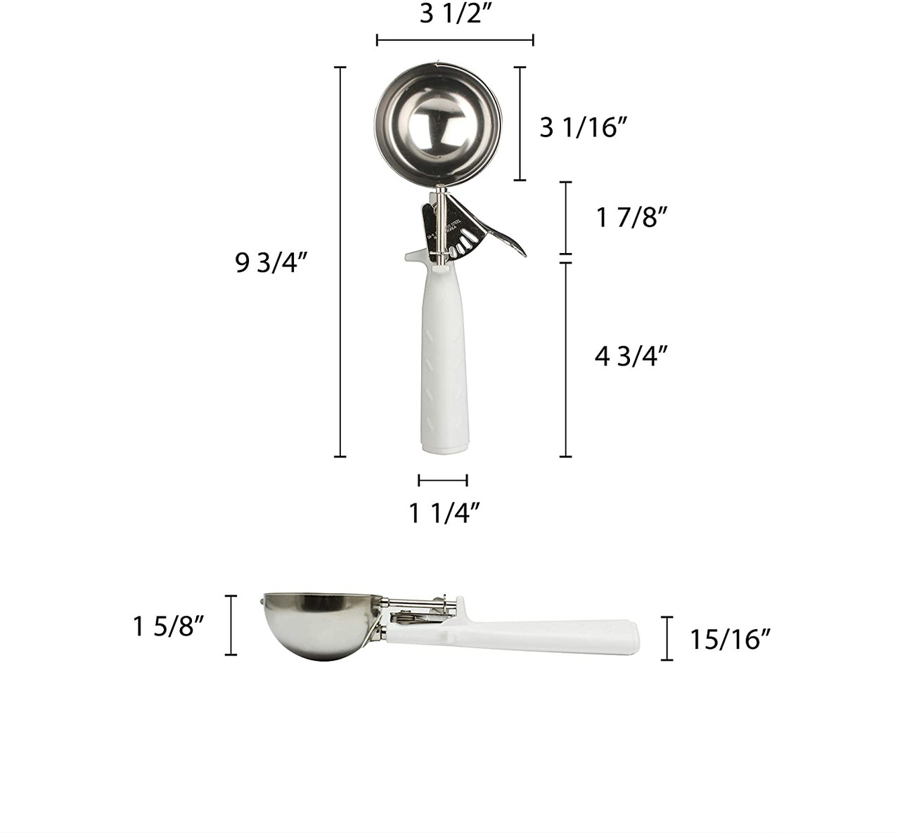 Choice #24 Red Thumb Press Disher - 1.33 oz.