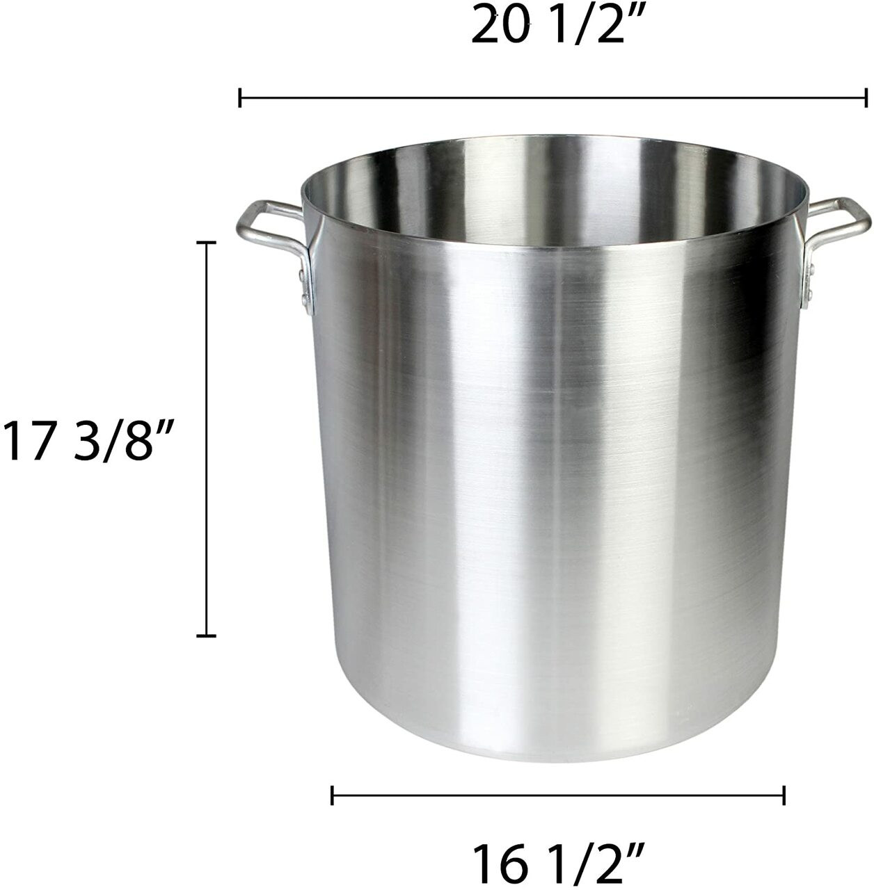 Alsasa® 8.5 Qt. Aluminum Stock Pot with Lid and Handles