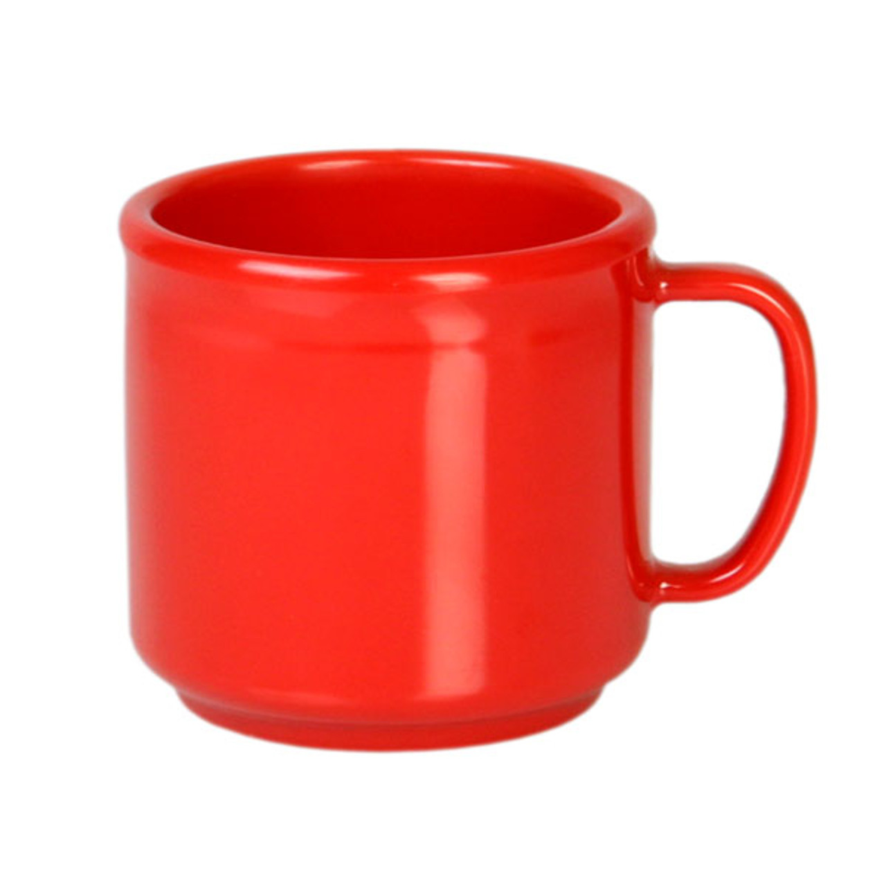 6 Vintage Melamine Tea Cups Brown Plastic Coffee Mug 