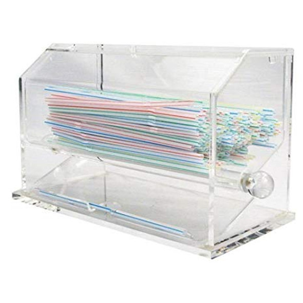 Acrylic Straw Dispenser (PLSD002)
Secure and sanitary this dispenser keeps straws organized and helps to protect them from airborne contaminants for a neater, more sanitary countertop.