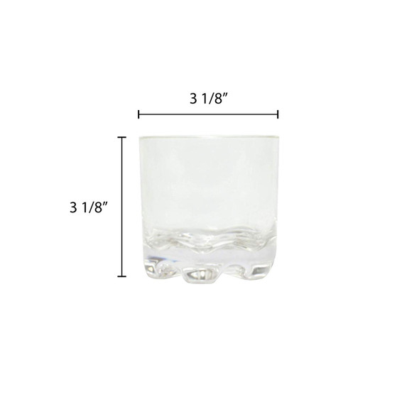 Plastic Rocks Glass - 8.5 oz (PLTHRG008C)