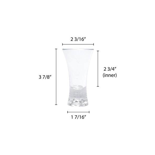 2 oz Flared Plastic Shooter (PLTHSG002AC)