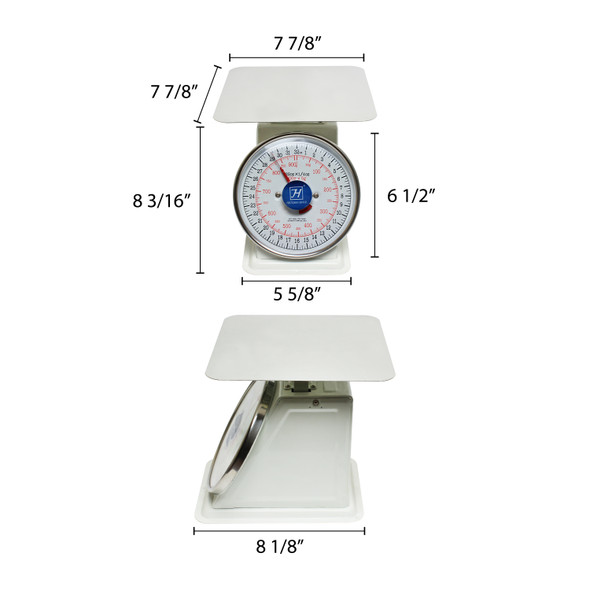 Thunder Group SCSL001 2 lb. Mechanical Dial Portion Control Scale GT-2