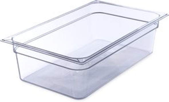 Thunder Group PLPA8006, Full Size Clear Polycarbonate Food Pan - 6" Deep