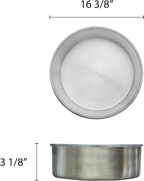 16" Dia. x 3"H, Round Aluminum Layer Cake Pan
