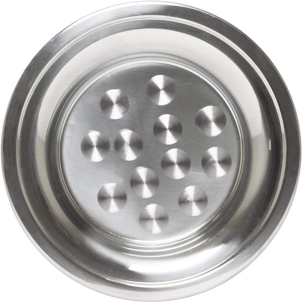 16" Round Stainless Steel Swirl Pattern Serving Tray (SLCT016)