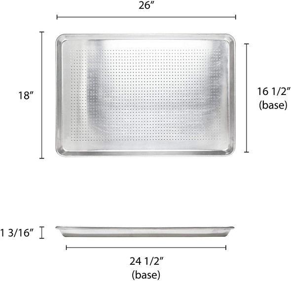Full Size, 19 Gauge Aluminum Perforated Sheet Pan (ALSP1826PF)