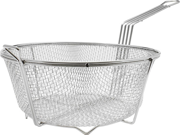 13.25" Round Wire Mesh Fry Basket