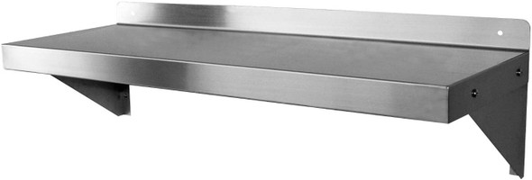 18" Deep Stainless Steel 18-gauge Wall Shelf