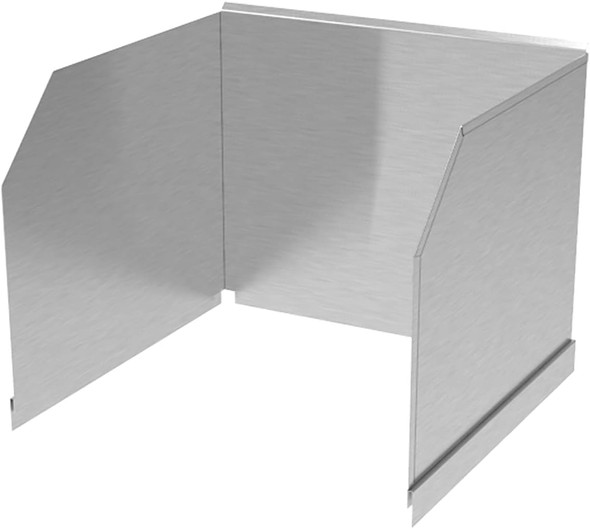 Stainless Steel Floor Mount Mop Sink Splash Guard