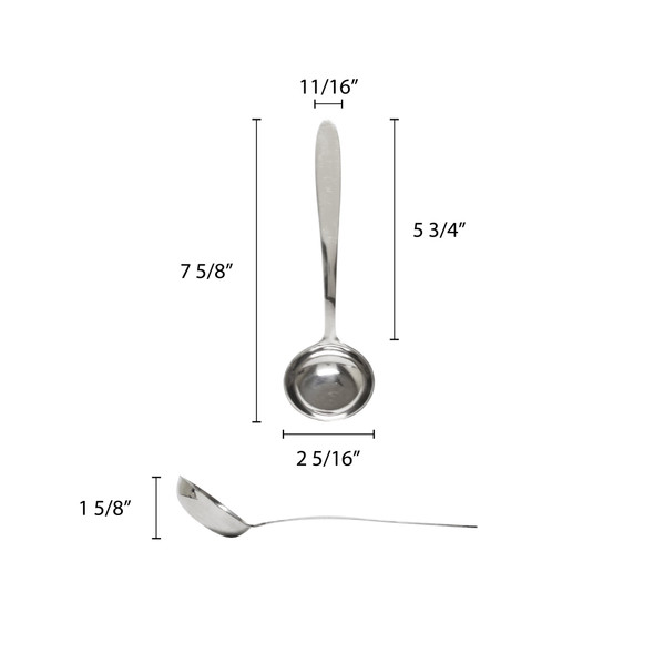 Restaurant-Grade Stainless Steel Gravy Ladle