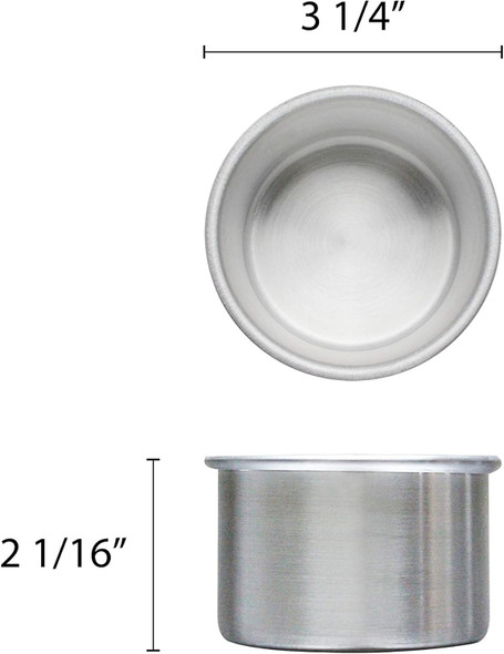3" Dia. x 2"H, Round Aluminum Layer Cake Pan