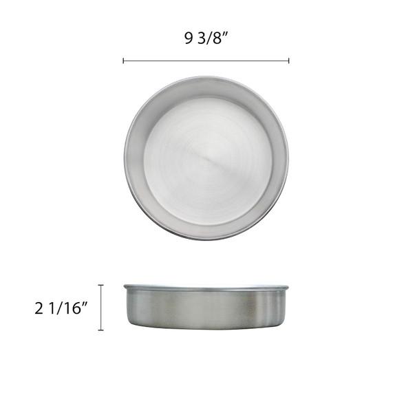 9" Dia. x 2"H, Round Aluminum Layer Cake Pan