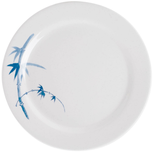 Thunder Group 1006BB Blue Bamboo 6" Round Melamine Plate