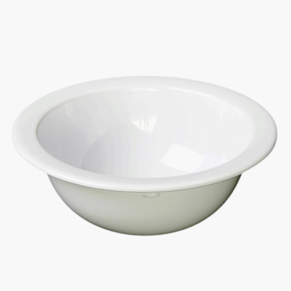 Thunder Group NS303W 4 oz. White Narrow Rim Nustone Melamine Fruit / Monkey Dish