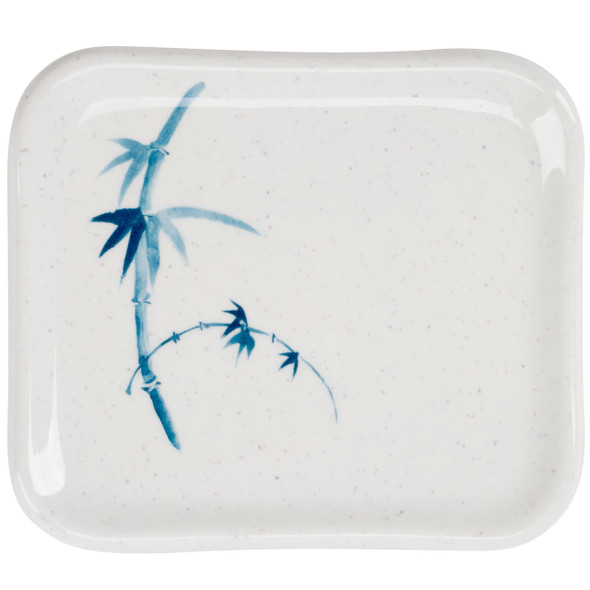 Blue Bamboo, 4.75" x 4.25" Melamine Plate