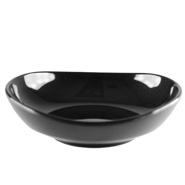 Thunder Group 19045BK Classic Black 4 oz. Round Melamine Saucer